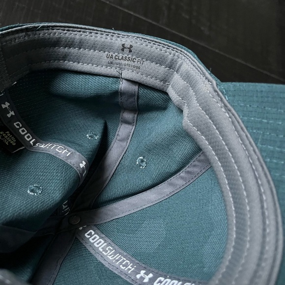 Under Armour Mens Official Tour Cap Size L/XL Blue Cool Switch Classic Fit Golf - Picture 4 of 6